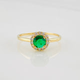 Circle Halo Ring 1.8g / T7 3/4 Yellow Gold 18K