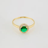 Circle Halo Ring 1.8g / T7 3/4 Yellow Gold 18K