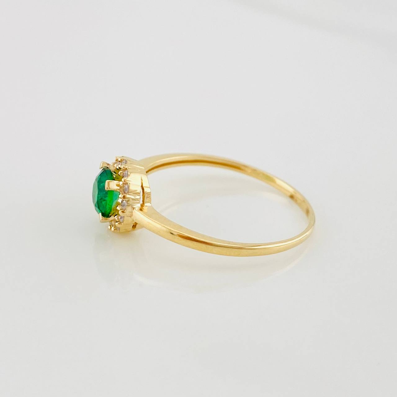 Circle Halo Ring 1.8g / T7 3/4 Yellow Gold 18K