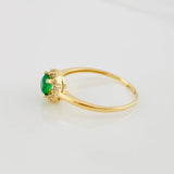 Circle Halo Ring 1.8g / T7 3/4 Yellow Gold 18K