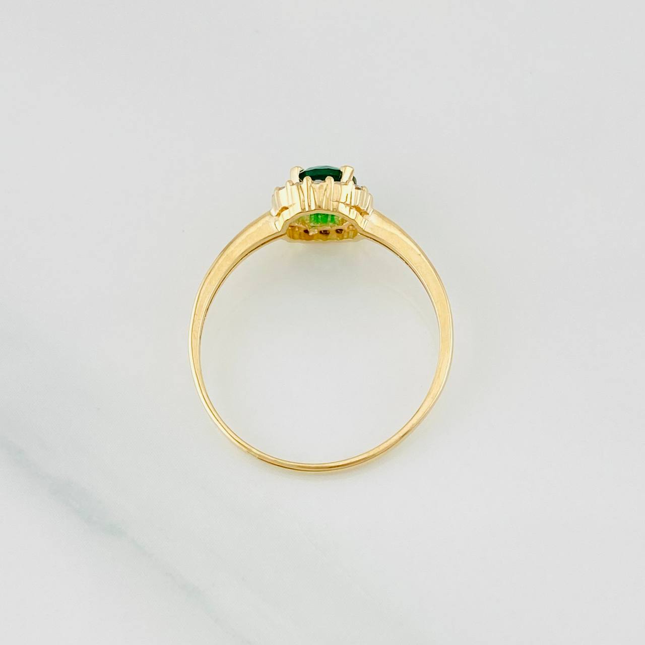 Circle Halo Ring 1.8g / T7 3/4 Yellow Gold 18K