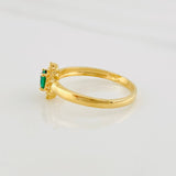 Flower Halo Ring 2.25g / T7 1/4 Yellow Gold 18K