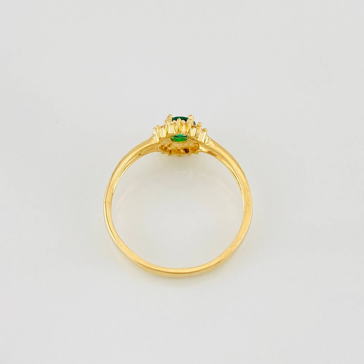 Flower Halo Ring 2.25g / T7 1/4 Yellow Gold 18K