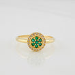 Circle Halo Ring 1.95g / T6 3/4 Yellow Gold 18K