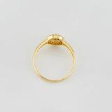 Circle Halo Ring 1.95g / T6 3/4 Yellow Gold 18K