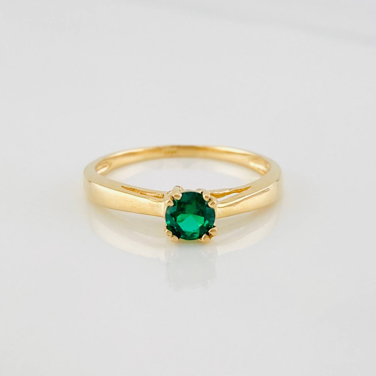 Solitaire Ring 2.15g / T7 1/4 Yellow Gold 18K