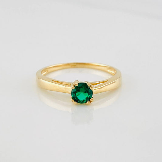 Solitaire Ring 2.15g / T7 1/4 Yellow Gold 18K