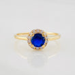 Anillo Halo Circulo 1.75g / T6 1/4 Oro Amarillo 18K
