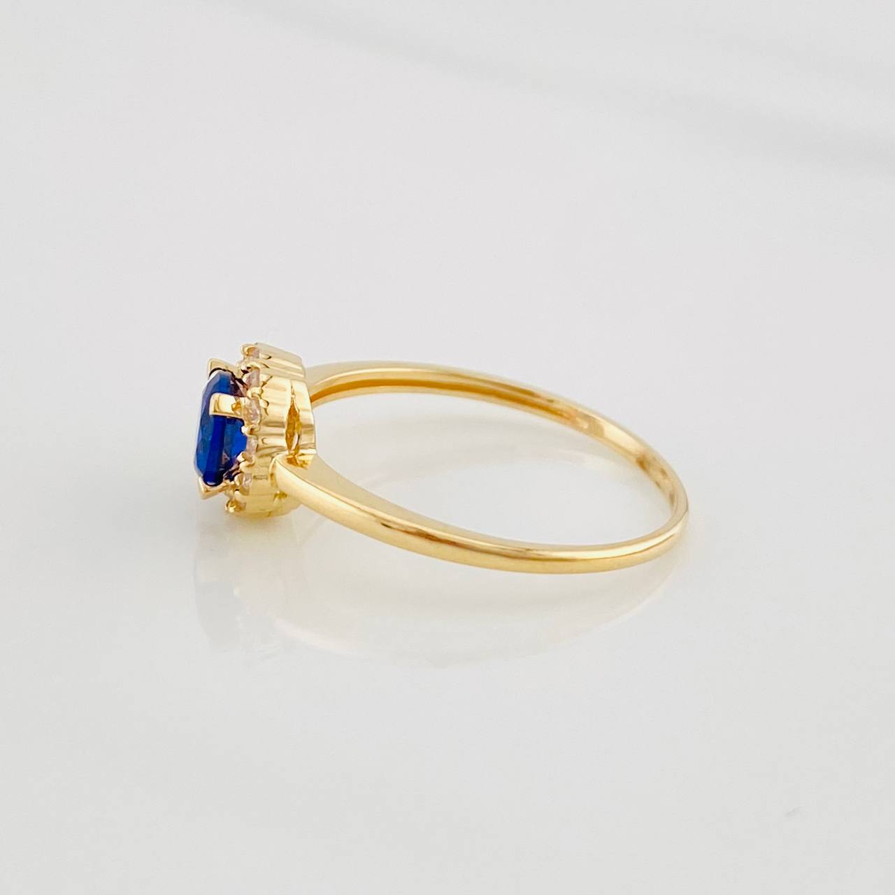 Anillo Halo Circulo 1.75g / T6 1/4 Oro Amarillo 18K