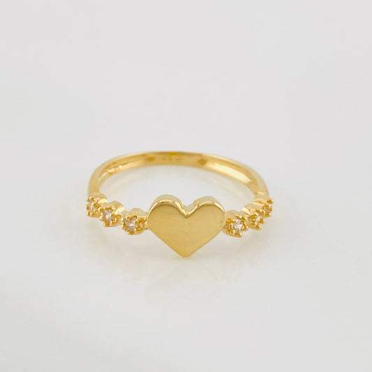 Heart Ring 1.5g / T5 1/2 Yellow Gold 18K