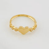 Heart Ring 1.5g / T5 1/2 Yellow Gold 18K