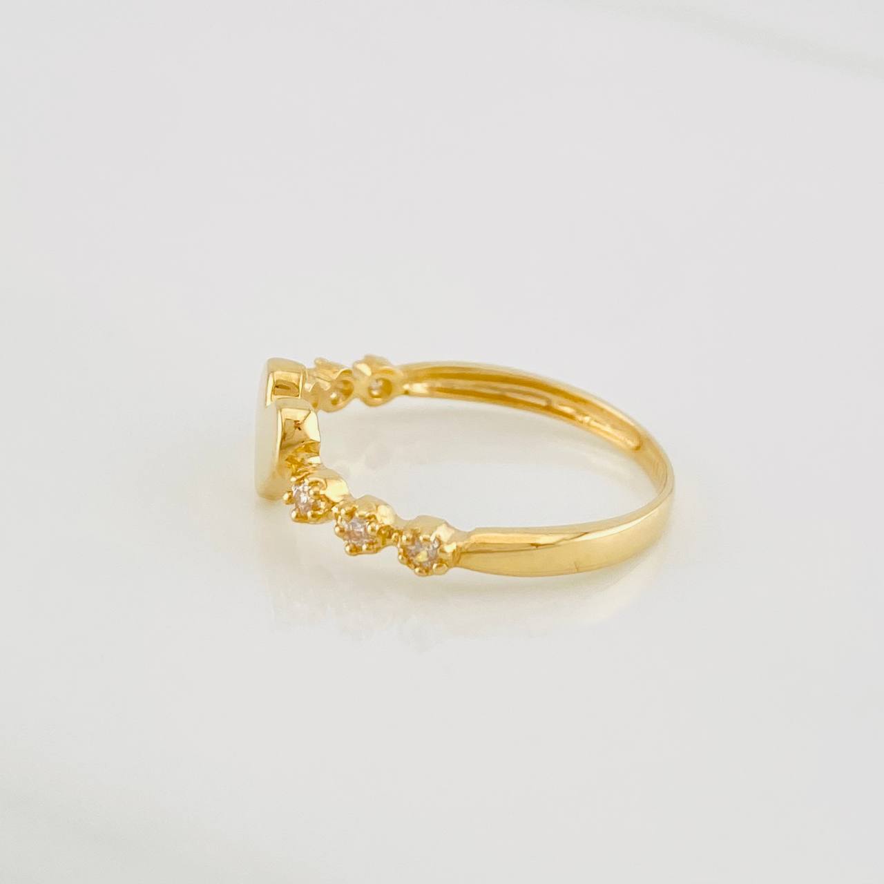 Heart Ring 1.5g / T5 1/2 Yellow Gold 18K