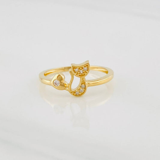 Cat Ring 1.85g / T6 1/2 Yellow Gold 18K
