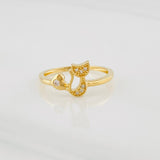 Cat Ring 1.85g / T6 1/2 Yellow Gold 18K