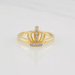 Crown Ring 1.95g / T6 Two Golds Yellow White 18K