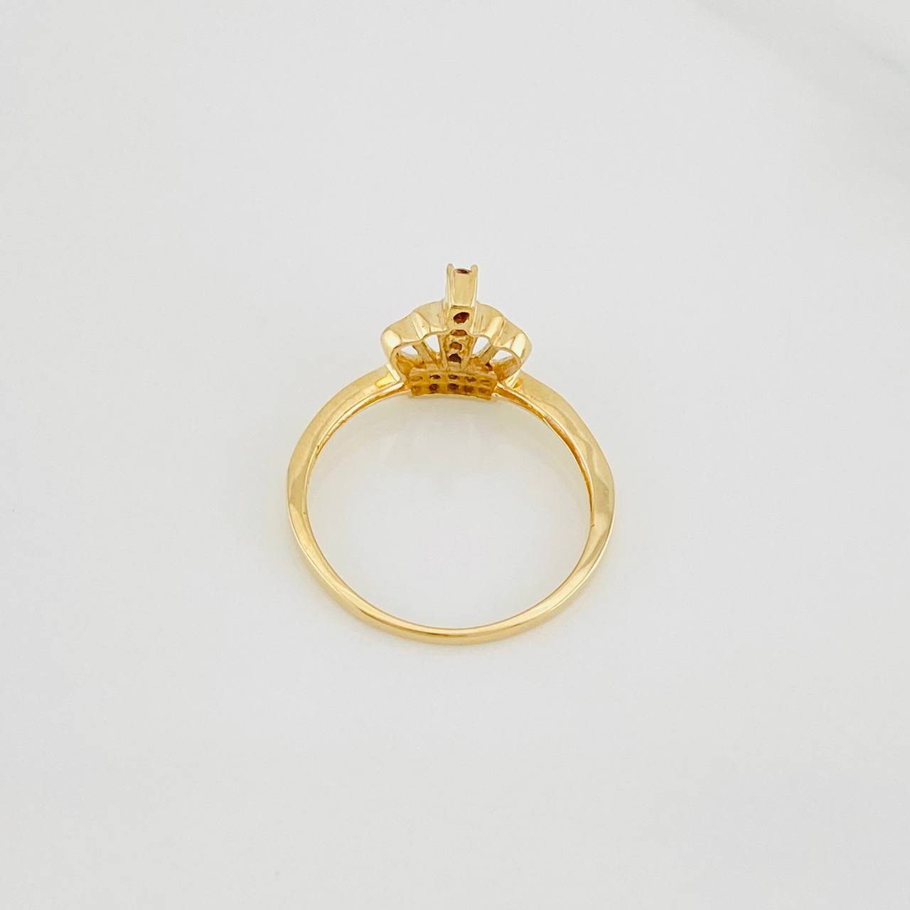 Crown Ring 1.95g / T6 Two Golds Yellow White 18K