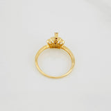 Crown Ring 1.95g / T6 Two Golds Yellow White 18K