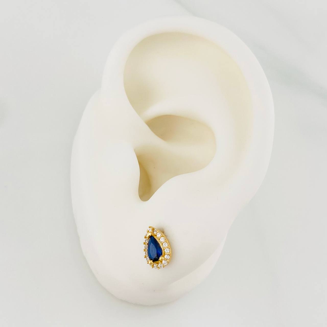 Topos Halo Gota 1.25g / in / 5.7mm Oro Amarillo 18K