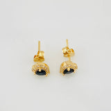 Topos Halo Corazón 1.7g / in / 6.7mm Oro Amarillo 18K
