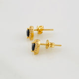 Topos Halo Corazón 1.7g / in / 6.7mm Oro Amarillo 18K