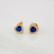 Topos Halo Corazón 1.65g / in / 6.7mm Oro Amarillo 18K