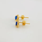 Topos Halo Corazón 1.65g / in / 6.7mm Oro Amarillo 18K
