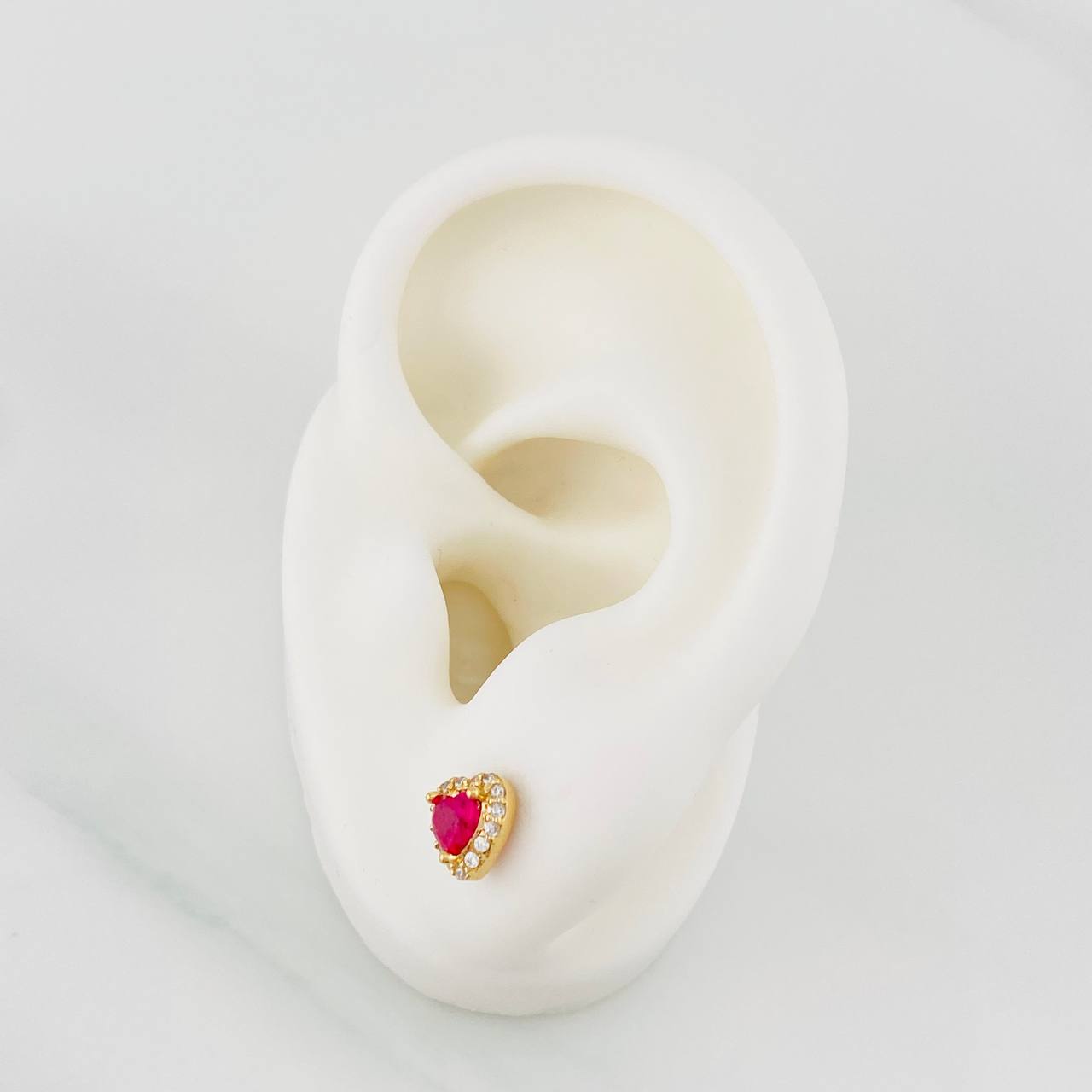 Topos Halo Corazon 1.6g / in / 6.71mm Oro Amarillo 18K
