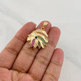 Indian Pendant 7.1g / 1 1/4 in Yellow Gold 18K
