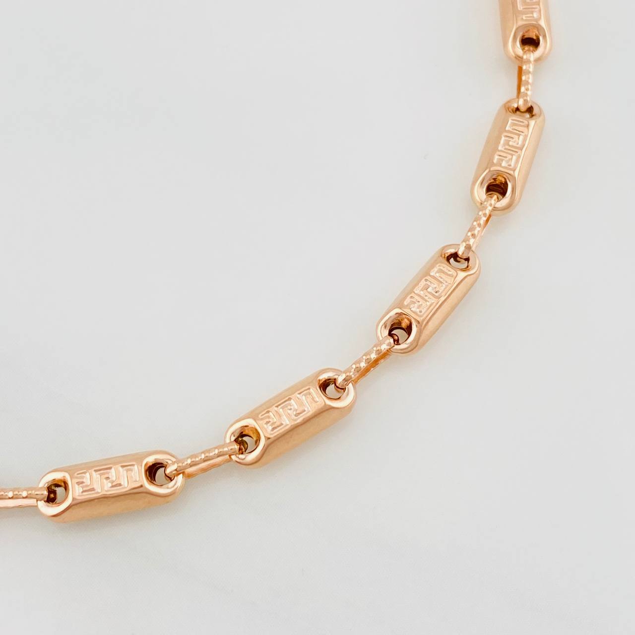 Rustic Tribal Bracelet 5.85g / 8 3/4 in / 3.7mm Rose Gold 18K