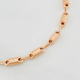 Rustic Tribal Bracelet 5.85g / 8 3/4 in / 3.7mm Rose Gold 18K