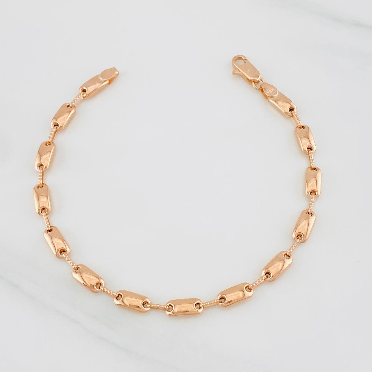 Rustic Adije Bracelet 5.65g / 8 in / 4.4mm Rose Gold 18K