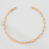Pulso Rustico Eslabon 3.8g / 7 3/4 in / 3.25mm Oro Rosa 18K