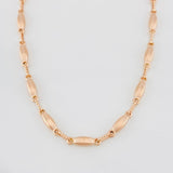 Cadena Rustica Eslabon 10.55g / 24 in / 3.45mm Oro Rosa 18K