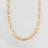 Rustic Tribal Chain 14.4g / 24 in / 3.8mm 18K Rose Gold