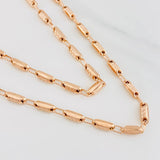 Rustic Tribal Chain 14.4g / 24 in / 3.8mm 18K Rose Gold
