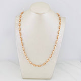Rustic Tribal Chain 14.4g / 24 in / 3.8mm 18K Rose Gold