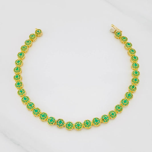Pulso Circulos 11.5g / 7 1/4 in / 5.2mm Oro Amarillo 18K