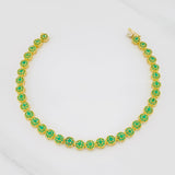 Bracelet Circles 11.5g / 7 1/4 in / 5.2mm Yellow Gold 18K