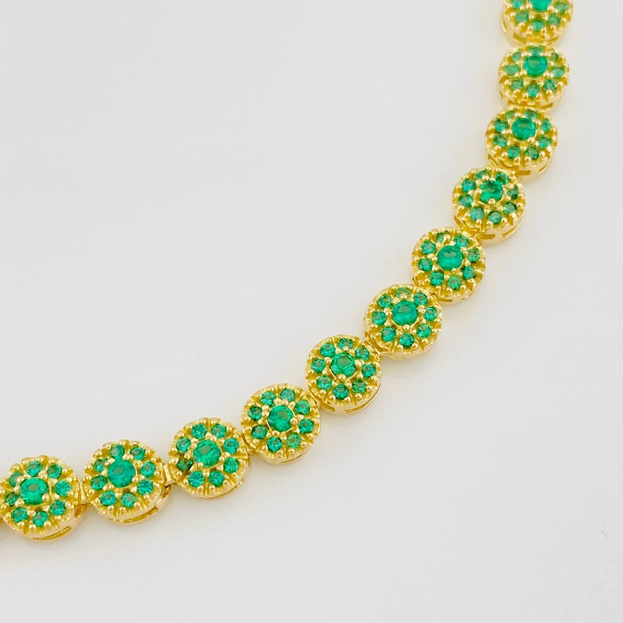Bracelet Circles 11.5g / 7 1/4 in / 5.2mm Yellow Gold 18K