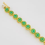 Bracelet Circles 11.5g / 7 1/4 in / 5.2mm Yellow Gold 18K