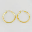 Hoop Earrings Clau 1.45g / 1 in Yellow Gold 18K