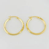 Hoop Earrings Clau 1.45g / 1 in Yellow Gold 18K