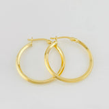 Hoop Earrings Clau 1.45g / 1 in Yellow Gold 18K