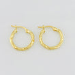 Hoop Earrings Anny 1.2g / 3/4 in Yellow Gold 18K