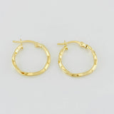 Candongas Tata 1g / 3/4 in Oro Amarillo 18K