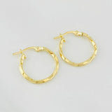 Candongas Tata 1g / 3/4 in Oro Amarillo 18K