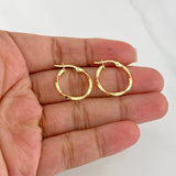 Candongas Tata 1g / 3/4 in Oro Amarillo 18K