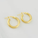 Hoop Earrings Lore 1.6g / 3/4 in 18K Yellow Gold