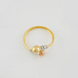 You and Me Ring 1.35g / T9 1/2 Three Golds 18K