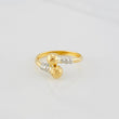 You and Me Ring 1.35g / T9 1/4 Two Golds Yellow White 18K